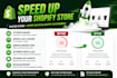 fix shopify speed and increase website conversion rate
