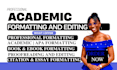 proofread, do academic formatting, ebook formatting, kindle book formatting