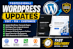 update, edit and customize wordpress website fast