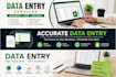do accurate data entry, copy paste, PDF to excel and word