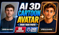 create a custom ai 3d cartoon avatar from your photo