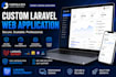 develop a secure custom laravel web application