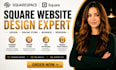 build square online store redesign squarespace website design square booking seo