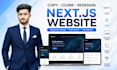 copy clone website, redesign and build  responsive nextjs websites