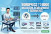 develop, migrate wordpress to odoo website, odoo customization and ecommerce