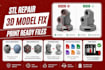 fix, edit, repair, optimize broken stl files, 3d model stl file for 3d printing