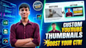 create professional high visiblity youtube thumbnail