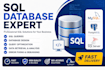 write sql queries, optimize databases, and fix sql errors