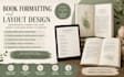 typesetting, layout design, ebook formatting