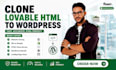 clone lovable HTML to wordpress migrate wix lovable to shopify clone