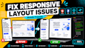 fix responsive issues and mobile layout bugs in your website
