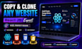 do copy clone website and develop any reactjs website