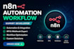create n8n automation with API and webhook integration
