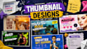 design high CTR youtube thumbnails