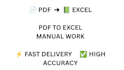convert PDF to excel