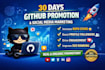 do 30days github promotion, social media marketing