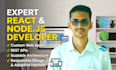 build a responsive react js and node js web application