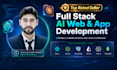 do ai web app, ai mvp, ai custom website development as full stack web developer