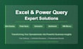 do excel data analysis, automation and power query solutions