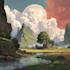 create fantasy landscape illustrations