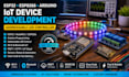 develop esp32 nodemcu iot device and addressable led controller arduino esp8266