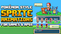 make pokémon style sprite animations for games and rpgs