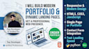 build modern portfolio website or dynamic landing page