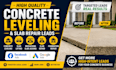 generate concrete leveling, slab repair, mudjacking and slab lifting leads