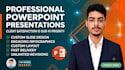 design a professional presentation and PPT slides