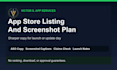 write your app store listing and screenshot plan