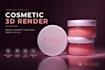 create photorealistic 3d cosmetic product renders