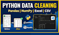 clean messy excel CSV datasets using python pandas and numpy