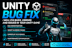 bugs, errors and issues in your unity game