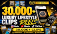 provide luxury lifestyle video reels bundle