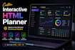 design a custom interactive HTML planner that opens in any browser