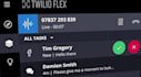 do twilio call, sms app, twilio flex, IVR, studio flow task routing ai agent