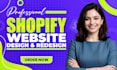 design, redesign shopify store, shopify dropshipping store, shopify website