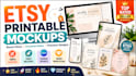 create professional etsy printable mockups that boost sales