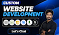 create custom website as full stack website developer website development