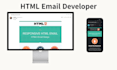 develop a responsive, dark mode friendly email