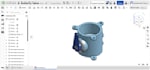 model your projects assembly in cad software