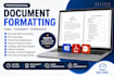 microsoft word documents, pdfs, and powerpoint presentations