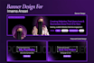 design a professional linkedin banner for your profile