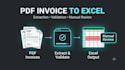 convert PDF invoices to excel with validation