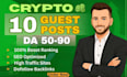 publish crypto guest post on high authority blockchain and web3 websites