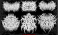 make your death metal, deathcore and black metal logo