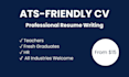 write a professional CV resume for fresh graduates and jobs