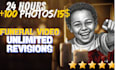 create a funeral slideshow in 24 hours
