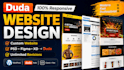 build a custom modern responsive duda website design