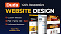 build and design a website using the duda website builder